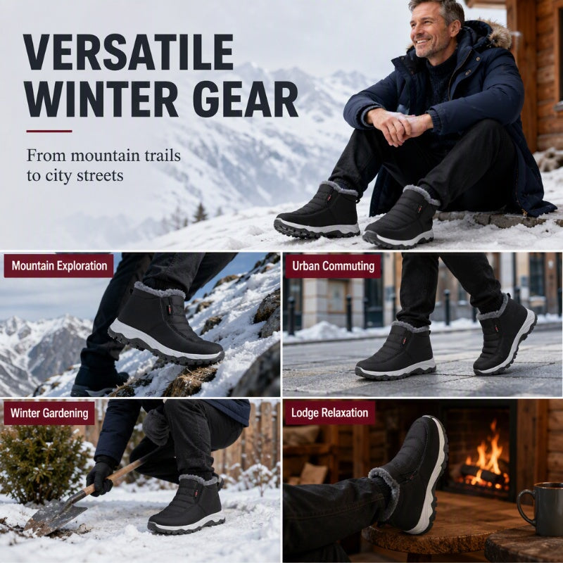 Warme wasserdichte Herren-Winterschuhe zum Hineinschlüpfen – Ansicht 8