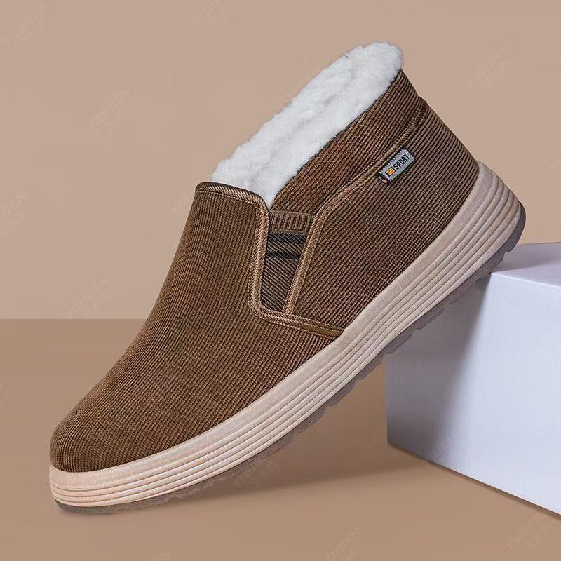 Warme Herren-Winterschuhe mit Fleecefutter zum Hineinschlüpfen – Ansicht 5