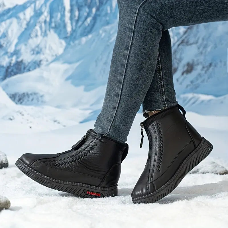 Warme wasserdichte Damen-Stiefel mit Reißverschluss – Ansicht 9