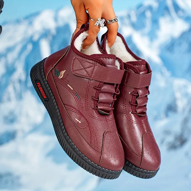 Leichte warme Damen-Winterstiefel mit verstellbarer Schnürung – Ansicht 9