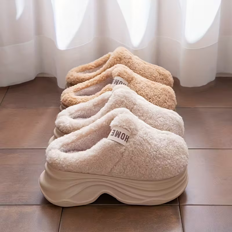 Weiche Damen-Pantoffeln mit dicker Sohle – Ansicht 19