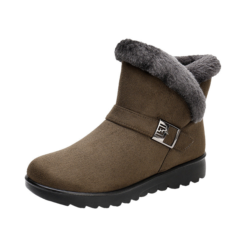 Warme Damen-Schneestiefel mit Fleecefutter – Ansicht 14