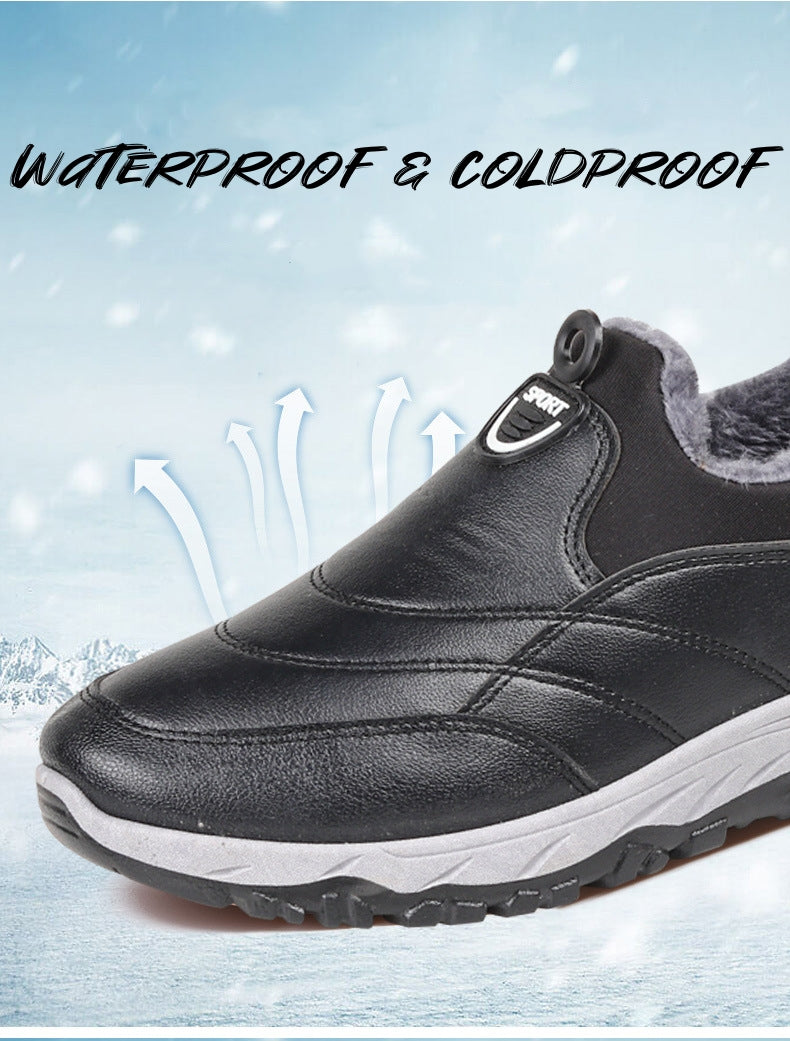 Warme wasserdichte Herren-Lederschuhe – Ansicht 5