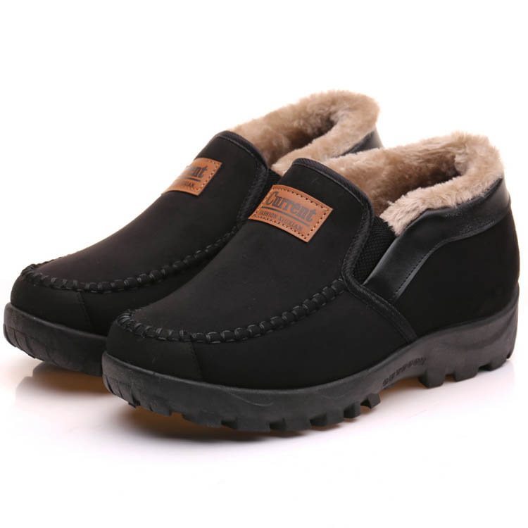 Warme wasserdichte Leder-Schneestiefel – Ansicht 3