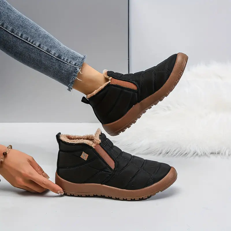 Weiche wasserdichte Damen-Schneestiefel mit Samtfutter – Ansicht 13