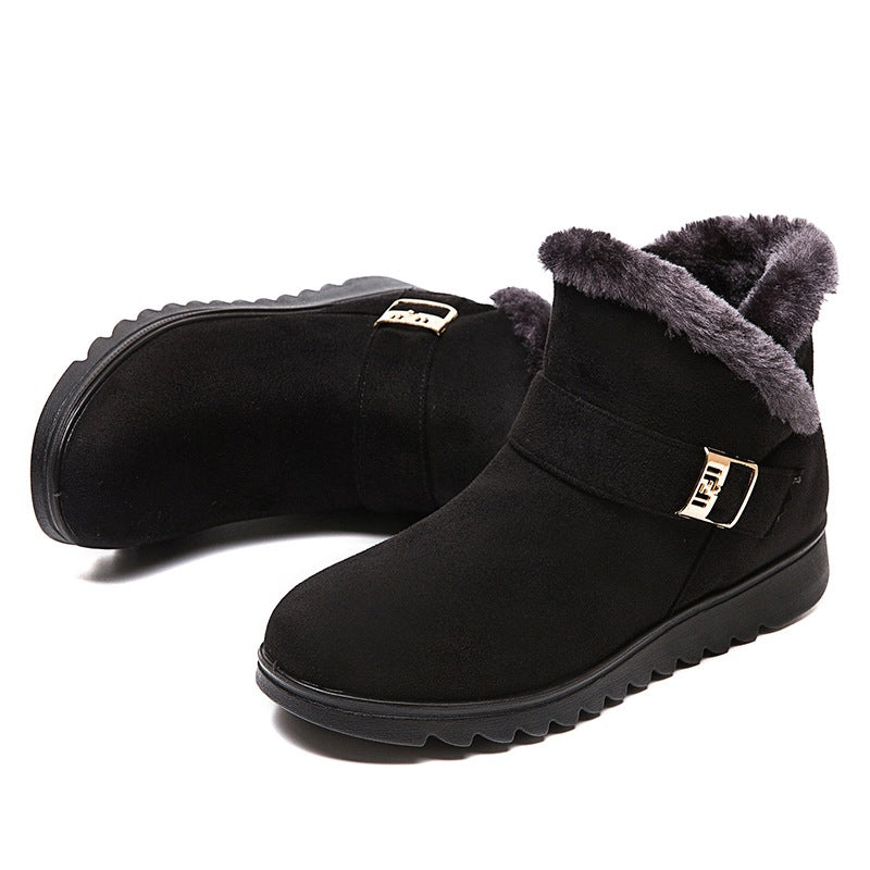 Warme Damen-Schneestiefel mit Fleecefutter – Ansicht 8