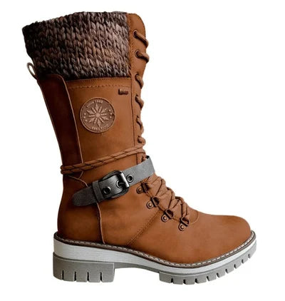 Wasserdichte kniehohe Damen-Schneestiefel – Ansicht 10
