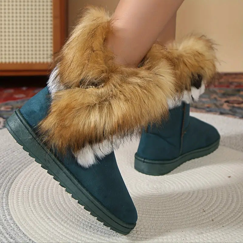 Warme flauschig gefütterte Damen-Winterstiefel – Ansicht 6
