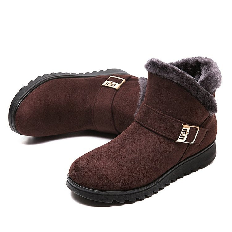 Warme Damen-Schneestiefeletten mit Plüschfutter – Ansicht 14