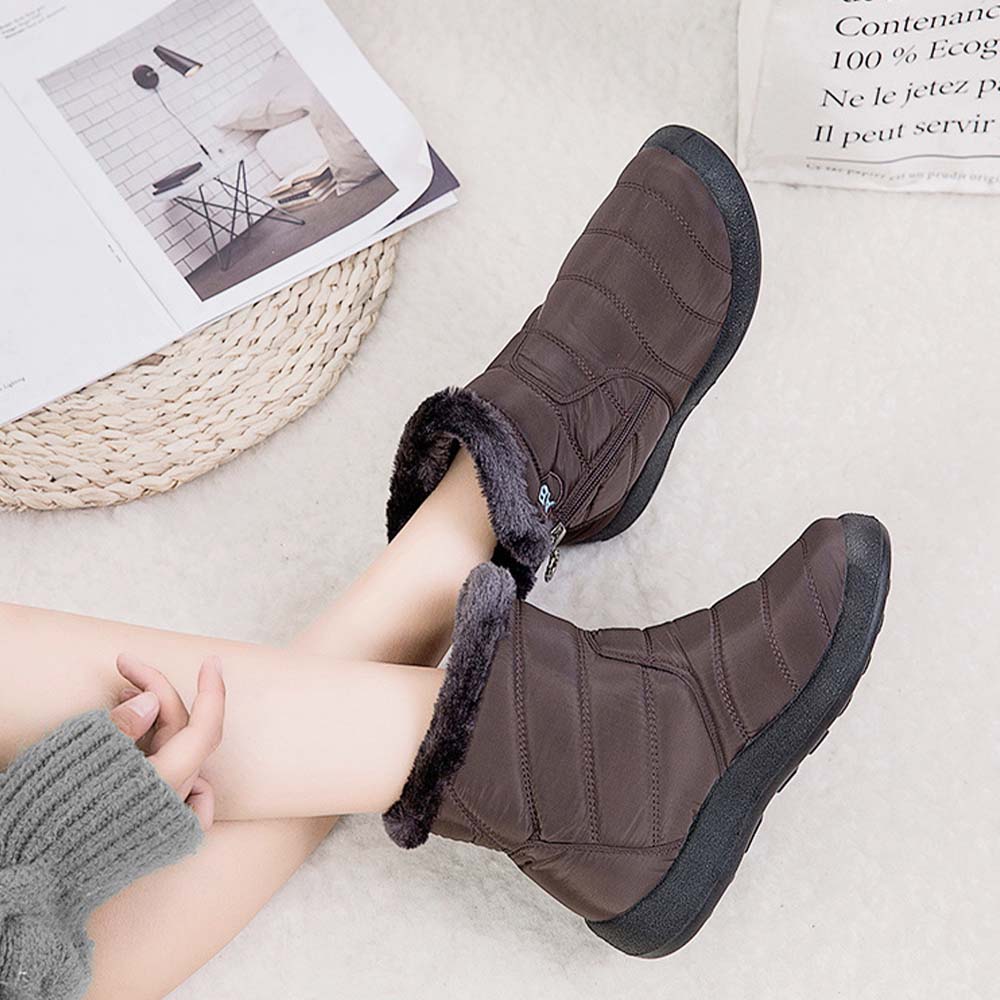 Warme wasserdichte Damen-Schneestiefel – Ansicht 12