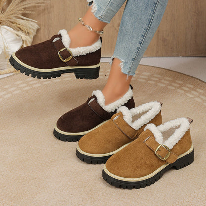 Gefütterte Damen-Winterschuhe mit dicker Sohle – Ansicht 4