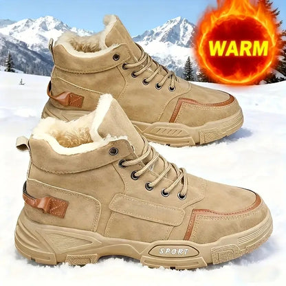 Isolierte Herren-Schneestiefel mit gepolsterter Innensohle – Ansicht 1