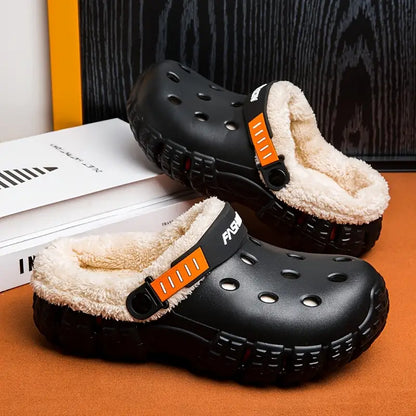 Unisex-Winterpantoffeln mit herausnehmbarem Fleecefutter – Ansicht 1
