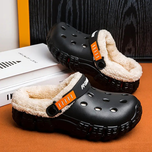 Unisex-Winterpantoffeln mit herausnehmbarem Fleecefutter – Ansicht 1