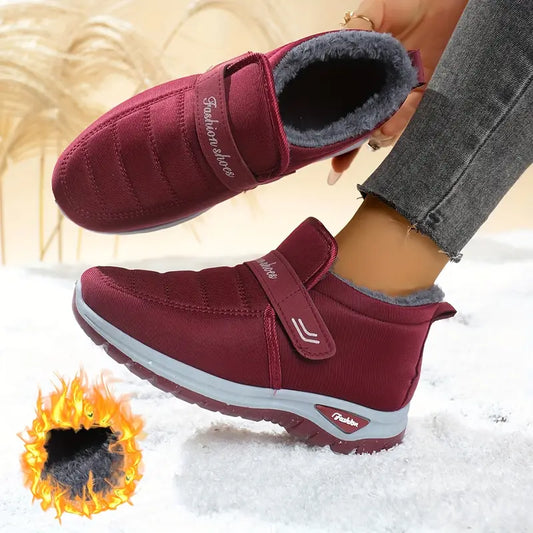 Leichte Damen-Winterstiefel mit Plüschfutter – Ansicht 1