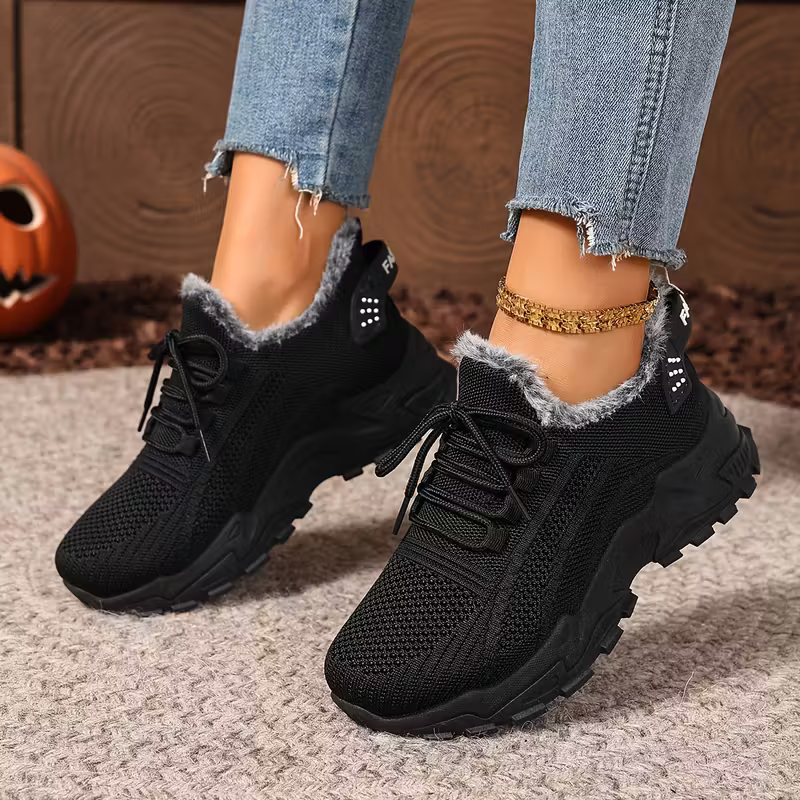 Damen-Wintersneaker mit Plüschfutter – Ansicht 2