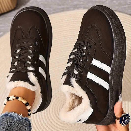 Warm gefütterte wasserdichte Damen-Winterschuhe – Ansicht 1