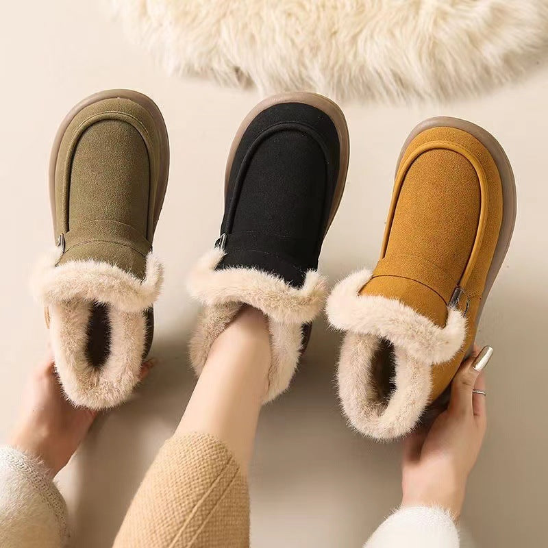 Damen-Winterstiefel mit dickem Plüschfutter – Ansicht 4