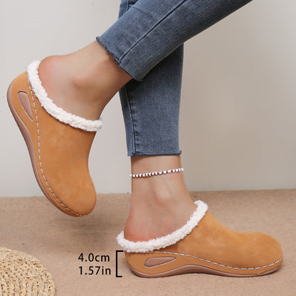 Warme Damen-Slipper mit Plateausohle – Ansicht 5