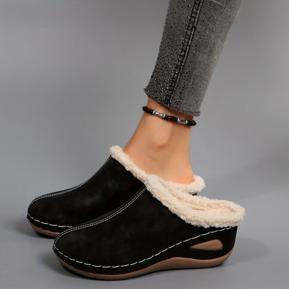 Warme Damen-Slipper mit Plateausohle – Ansicht 14