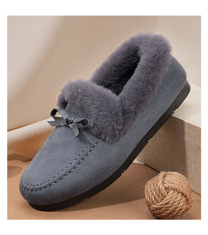Warme flache Damen-Slipper – Ansicht 3