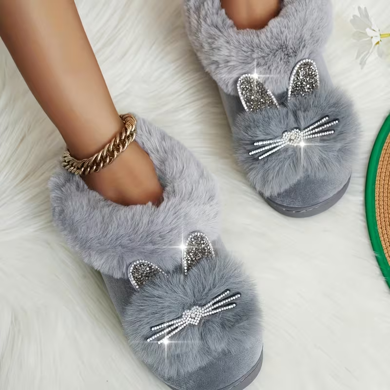 Bequeme warme Damen-Winterpantoffeln – Ansicht 4