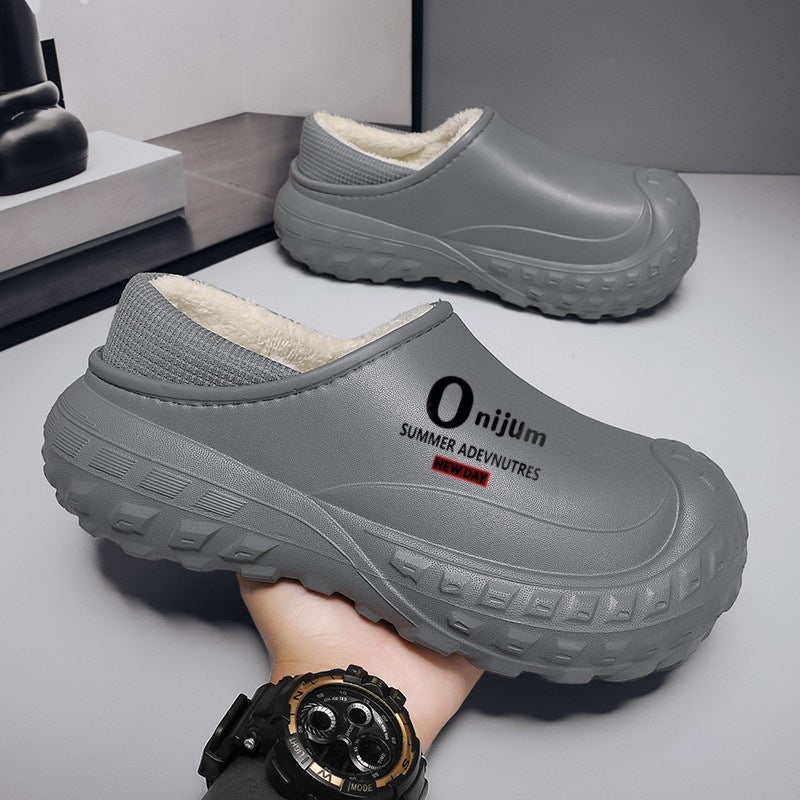 Wasserdichte Unisex-Winterpantoffeln mit Fleecefutter – Ansicht 2