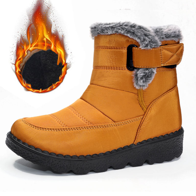 Bequeme wasserdichte Damen-Winterstiefel mit Plüschfutter – Ansicht 7