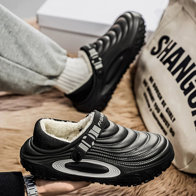 Wasserdichte Herren-Clogs mit Fleecefutter und weiter Passform – Ansicht 4