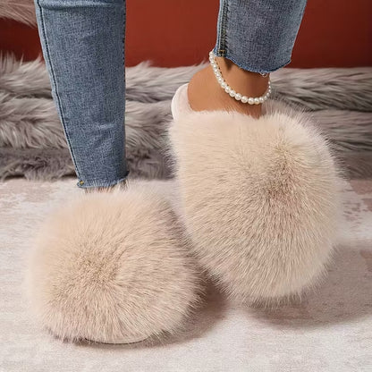 Elegante flauschige Damen-Pantoffeln – Ansicht 1