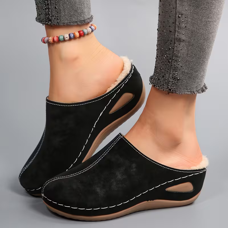 Warme ergonomisch geformte Damen-Winterpantoffeln – Ansicht 15