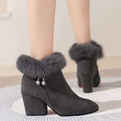 Damen-Stiefeletten mit Blockabsatz – Ansicht 3