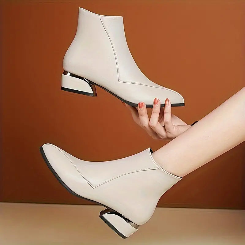 Damen-Stiefeletten mit niedrigem Blockabsatz – Ansicht 8