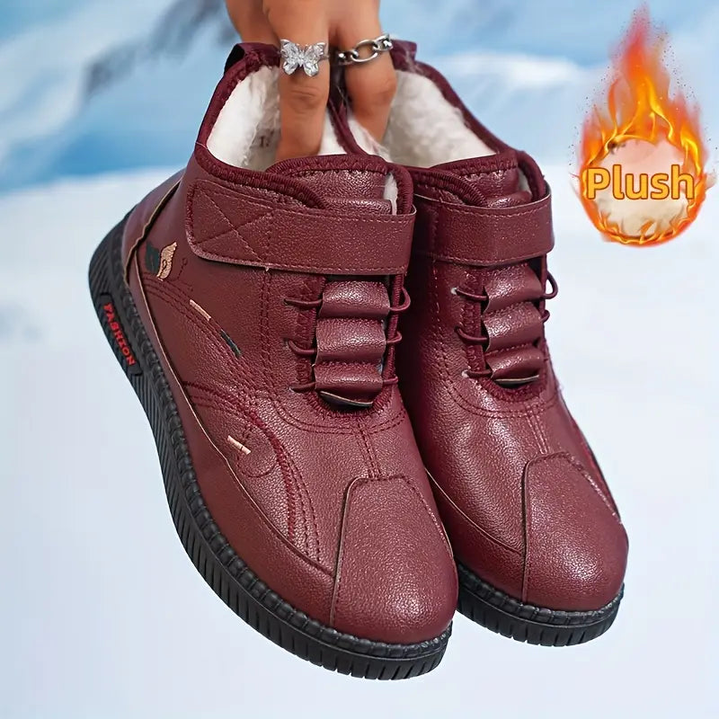 Leichte warme Damen-Winterstiefel mit verstellbarer Schnürung – Ansicht 3
