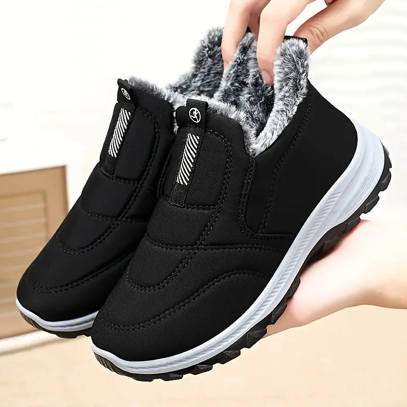 Warme Damen-Winterstiefeletten mit Fleecefutter – Ansicht 4