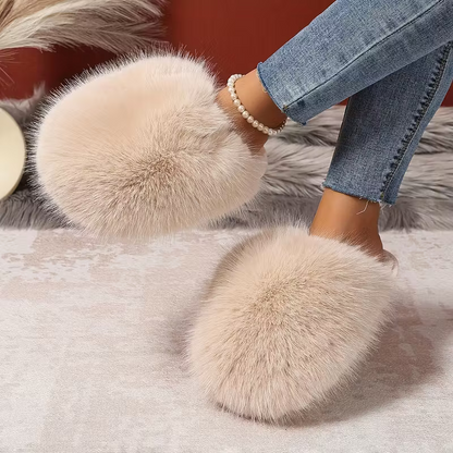 Elegante flauschige Damen-Pantoffeln – Ansicht 8