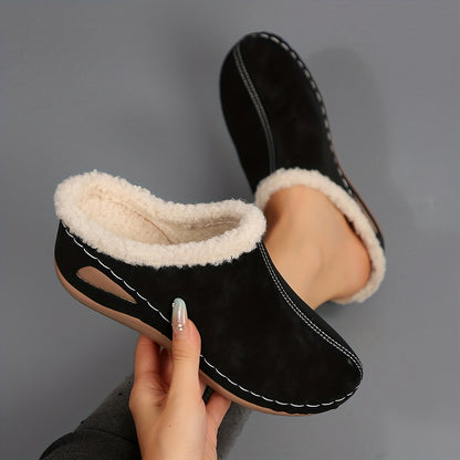Warme Damen-Slipper mit Plateausohle – Ansicht 16