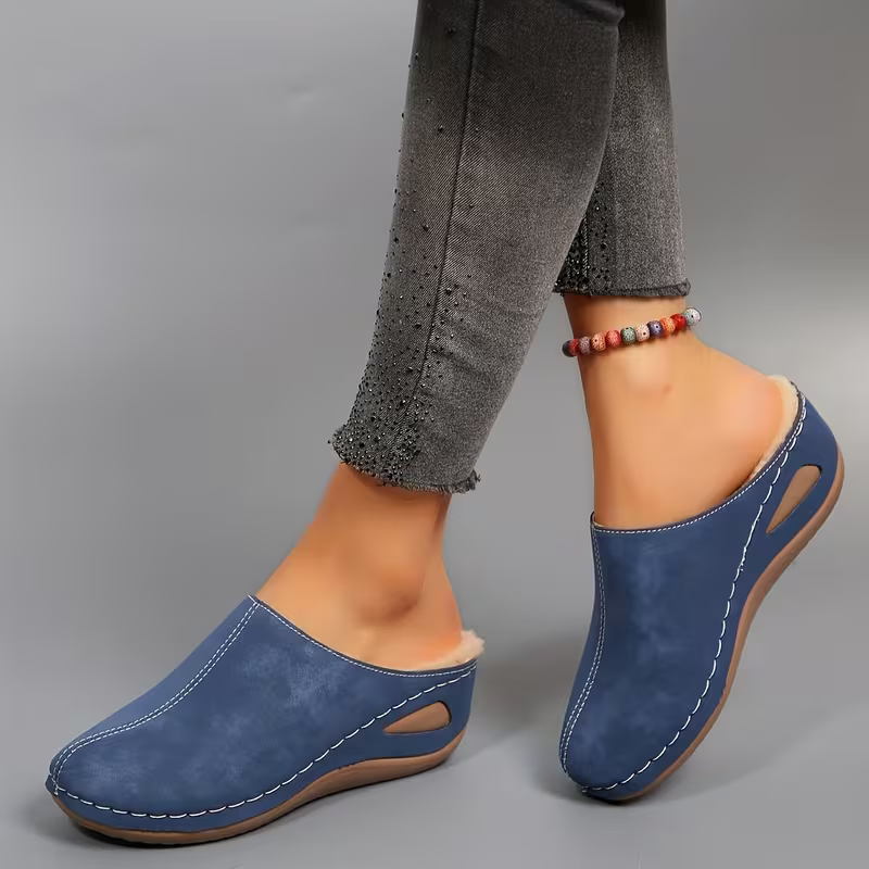 Warme ergonomisch geformte Damen-Winterpantoffeln – Ansicht 7
