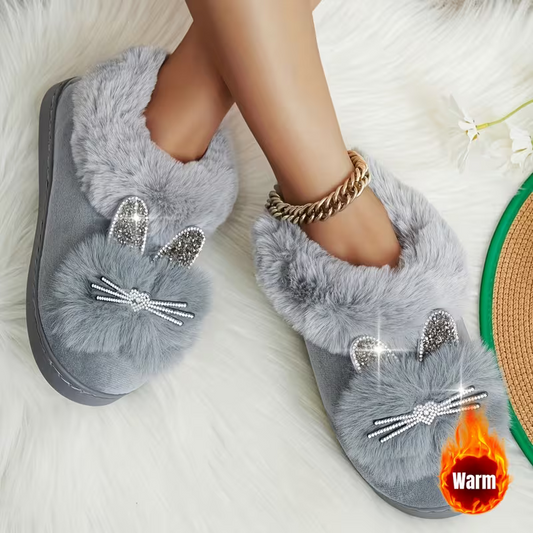 Bequeme warme Damen-Winterpantoffeln – Ansicht 1