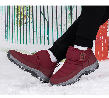 Wasserdichte Unisex-Schneestiefel mit Fellfutter und Fußgewölbeunterstützung – Ansicht 4