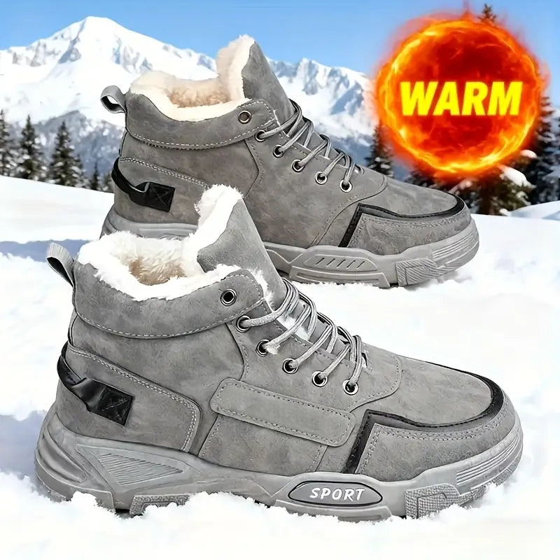 Isolierte Herren-Schneestiefel mit gepolsterter Innensohle – Ansicht 2