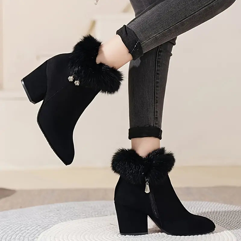 Damen-Stiefeletten mit Blockabsatz – Ansicht 7