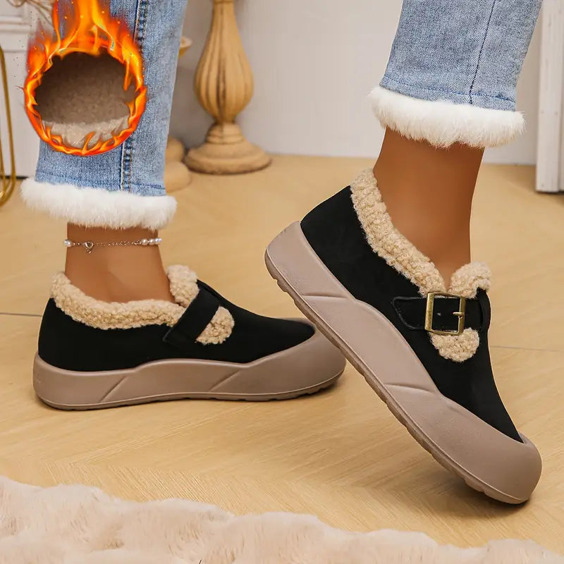 Gefütterte Damen-Winterslipper für drinnen und draußen – Ansicht 7
