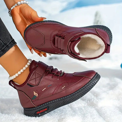 Leichte warme Damen-Winterstiefel mit verstellbarer Schnürung – Ansicht 7