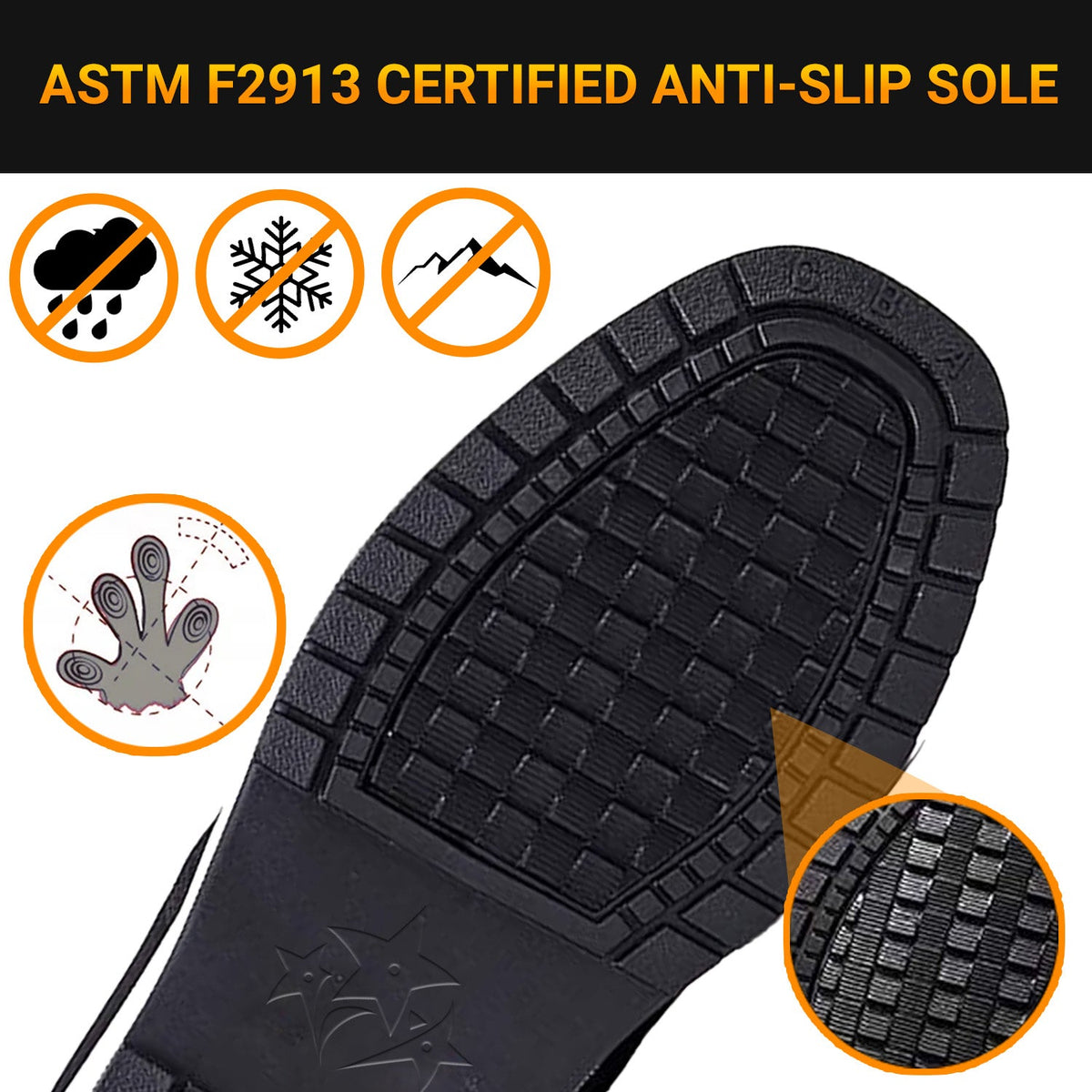 Gefütterte Unisex-Winterschuhe – Ansicht 8