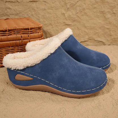 Warme Damen-Slipper mit Plateausohle – Ansicht 9