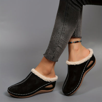 Warme Damen-Slipper mit Plateausohle – Ansicht 12