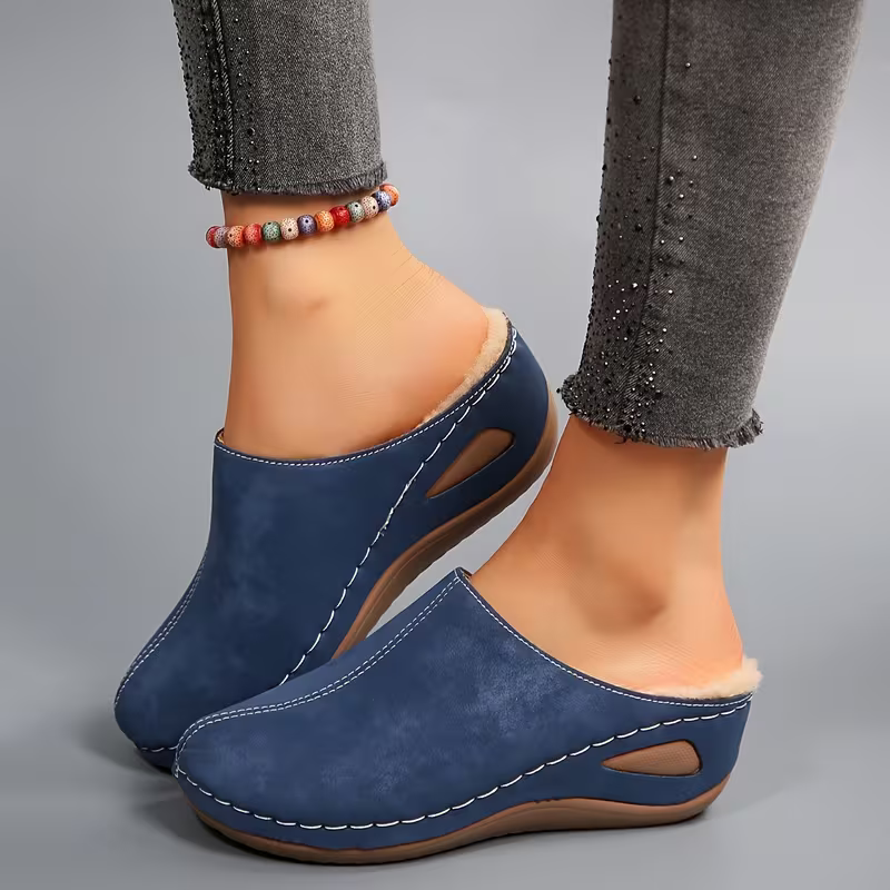 Warme ergonomisch geformte Damen-Winterpantoffeln – Ansicht 6