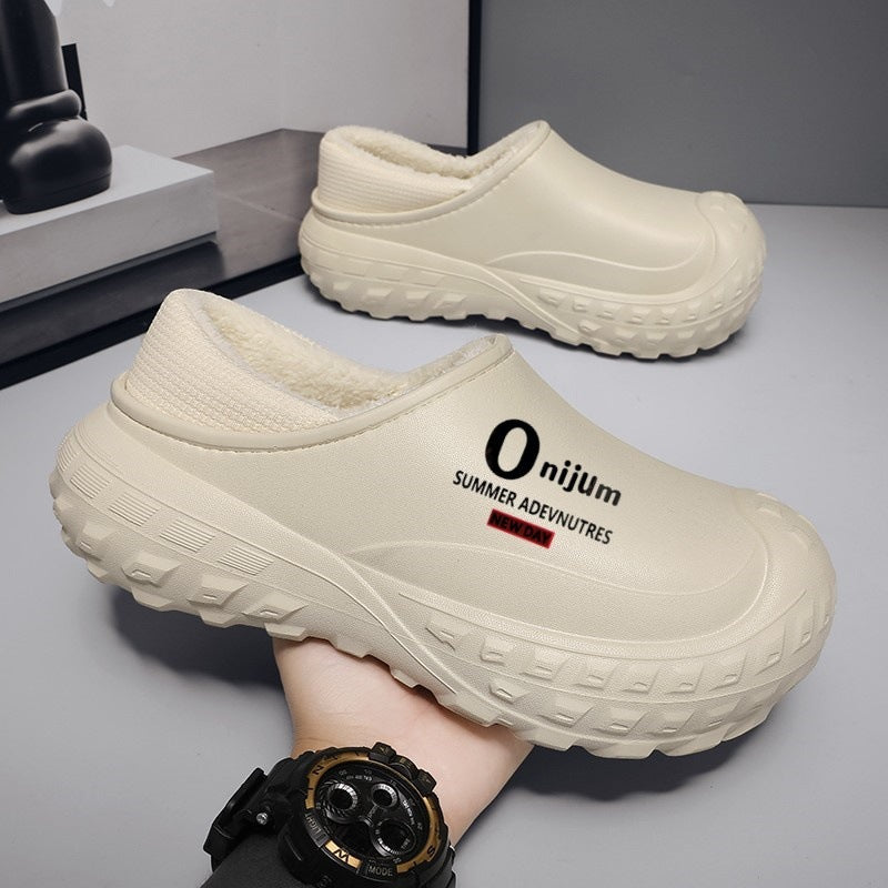 Wasserdichte Unisex-Winterpantoffeln mit Fleecefutter – Ansicht 3