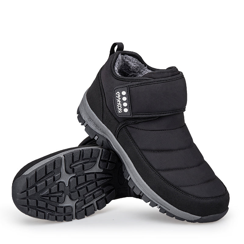 Wasserdichte Unisex-Schneestiefel mit Fellfutter und Fußgewölbeunterstützung – Ansicht 14